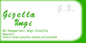 gizella ungi business card